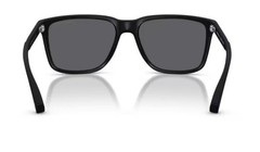 Emporio Armani EA4047 5063/81 Black Rubber Grey Polarized Sunglasses