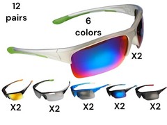 Wholesome Lot 0f 12 Polarizer sport driving fishing, boating, sunglass