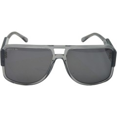 Lacoste Unisex Adult Sunglasses L6056S – Light Grey with Solid Grey Lens