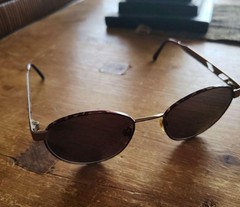 Emporio Armani Dark Brown Sunglasses Ladies Round Boston