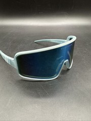 Blenders Rainwalker Eclipse Wrap Around Satin Metallic Blue Sunglasses