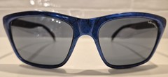 Bolle 527 Acrylex Blue Marble Textured Frame Sunglasses 1980’s-1990’s SCHWEPPES