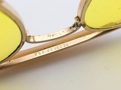 Randolph Engineering Sunglasses, 6 1/2 R/E 23K GP Gold, Metal, USA United States