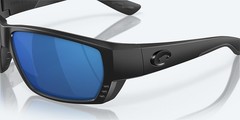 Costa Del Mar Tuna Alley Blackout/Blue Mirror 580P Polarized XL Sunglasses