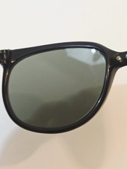 Vtg B&L Ray Ban Cats Sunglasses Black Nylon Frames Grey Glass Lenses Exc Cond