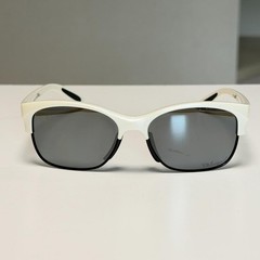 Oakley Sunglasses Pearl White Polarized Gray Lenses 53□16-145 RSVP Made In Italy
