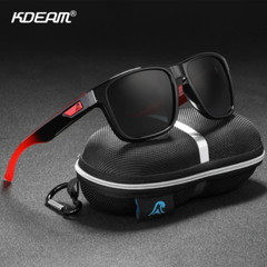 KDEAM Polarized Sport Sunglasses UV400 Men Women Square Outdoor Driving Glasses