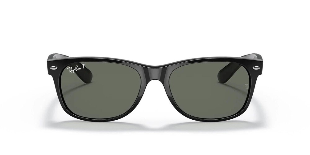 Ray-Ban New Wayfarer Classic Green Glass Polarized 55 mm Sunglasses