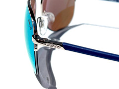 NEW REVO ANNIKA Chrome 56 Aviator POLARIZED Blue Water Lens Sunglass 1201 03 BL