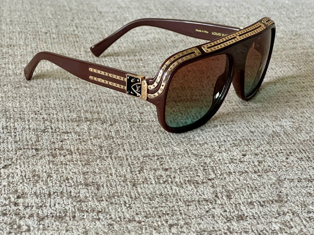 Louis Vuitton 1.0 Millionaires Sunglasses Featuring Brown Shell Acetate Frame