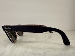 Ray Ban Wayfarer Sunglasses RB 2140 1020 Purple Floral Prints Pattern