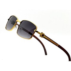 Mens Retro Sunglasses Square Black Gradient Lens Shades Hip Hop Casual Unique