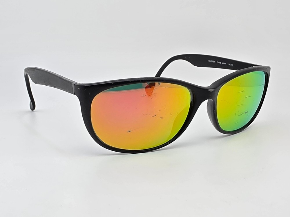 Charmant Chameleon 4915 Black Frame Multi-Color Mirror Glass Lens Sunglasses