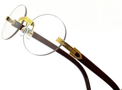 Slim Oval Round Rimless Wood Luxury Sunglasses HIP HOP Buffs Shades Rapper New
