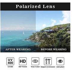 Polarized Metal Aviator Sunglasses Men Outdoor Sports Fishing Driving Glasses