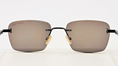 Tom Ford Sunglasses JAKE-02 TF1354 01A Black Rimless Smoke Lens 54-18-145mm