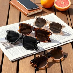 MEETSUN Standard, (3 Pack) Matte Black + Brown Gradient + Light