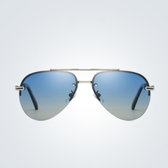 Metal Oval Polarized Sports Sunglasses For Men Rimless Outdoor Driving Glasses