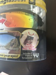 Battle Vision Super Polarized HD Sunglasses Bonus Pair UV Protection Flex Frame