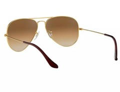 Ray Ban Aviator RB3025 Sunglasses,Light Brown,Gradient Lenses,Unisex.