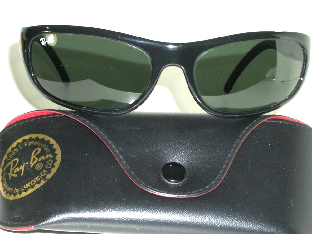 RAY-BAN RB4033 601 PS SHOT RECTANGLE G15 UV CRYSTAL LENS GLOSSY BLACK SUNGLASSES