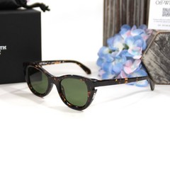 Off-White OER1112 Boulder Havana Tortoise Logo Sunglasses NWT Case