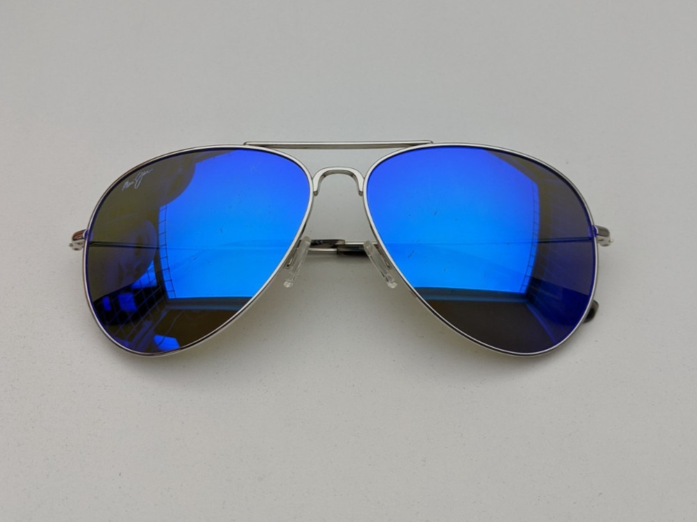 🕶️Made in Japan! Maui Jim MJ264-17 Mavericks Sunglasses 61/14 137 /EUC633🕶️