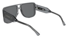 Lacoste Unisex Adult Sunglasses L6056S – Light Grey with Solid Grey Lens