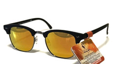 NEW PANAMA JACK men POLARIZED Sunglasses Red Orange Mirror Black Casual Classic