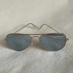 Ray Ban Aviatior Sunglasses 58-14 Bausch Lomb Vintage Gold Colored Aviation B&L