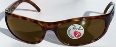 NEW Ray Ban Sport wrap Tortoise frame POLARIZED Brown lens Sunglass RB4033 642