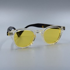 Vintage style yellow sunglasses Men yellow glasses Johnny Depp glasses UV400