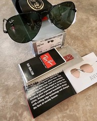 🔥 RARE Original RAY BAN RB3689 914831 Aviator Metal II Green Unisex Sunglasses