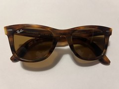 Ray-Ban Original Wayfarer model RB2140 Sunglasses . Used with minor scratches