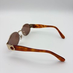 CELINE metal frame sunglasses CLF-856A unisex adults design brown lens oval logo