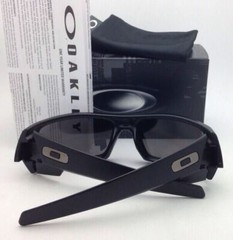 OAKLEY POLARIZED Sunglasses GASCAN OO 26-244 Matte Black Frame /Ice Iridium Lens