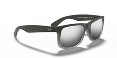Ray-Ban Justin Matte Grey Frame / Silver Gradient Lenses RB4165 852/88 54-16 NEW