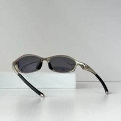 Oakley Hatchet X-Metal Sunglasses Gray Frame Brown Lens Vintage Rare