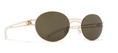 Mykita DADA CHAMPAGNE GOLD/RAWGREEN SOLID 51/23/0 unisex Sunglasses