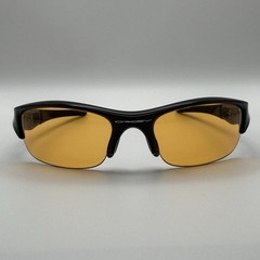 Oakley Flak Jacket XLJ 03-953 Jet Black Yellow Persimmon Sunglasses Made In USA