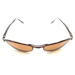 Serengeti Copper Brown Metal Round Oval Wrap Sunglasses Frames Japan Designer