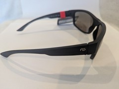 Foster Grant Matte Black w Gray/Blue Tint Lenses Sunglasses 100% UVA/UVB