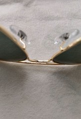 Ray-Ban RB3136 001 Caravan Gold Frame G-15 Green Lenses Sunglasses