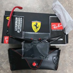 🔥 Ray-Ban RB3673-M Scuderia Ferrari Matte Black/Grey Gradient 56 mm Sunglasses