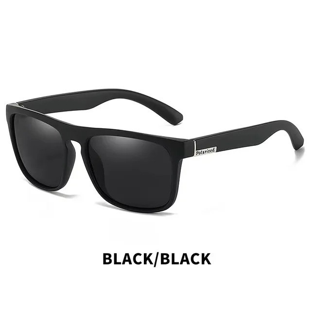 Vintage Square Polarized Sunglasses Men Women UV400 Luxury Designer Driving Fish