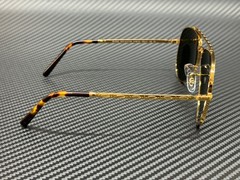 RAY BAN RB3625 919631 Gold Green New Aviator Unisex 58 mm Sunglasses
