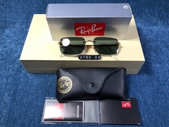 Ray-Ban RB3786 Unisex Sunglasses Gold Frame 56/18 Grey Lens 001/71 145MM
