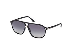 Tom Ford Bruce FT1026 01D Shiny Black Smoke Polarized 61 mm Men’s Sunglasses