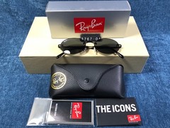 RAY BAN RB3767 002/87 BLACK Dark Grey Unisex 54/18mm Sunglasses 145MM
