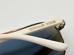 Michael Kors MK5007 104525 Rose Gold White Hvar Pilot Sunglasses – LOOK